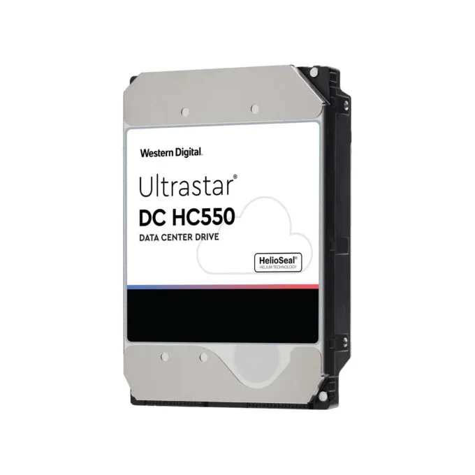 Western Digital Ultrastar DC HC550 - WUH721816AL5204 - 16TB 3.5" SAS 12Gb/s 7200RPM 512MB Cache Enterprise HDD — image 1