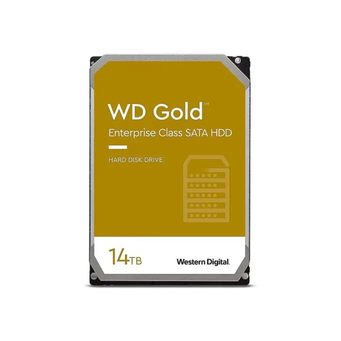 Western Digital WD Gold 14TB 3.5in SATA III 7200RPM 512MB Cache Enterprise HDD - 5 Year Warranty — image 1