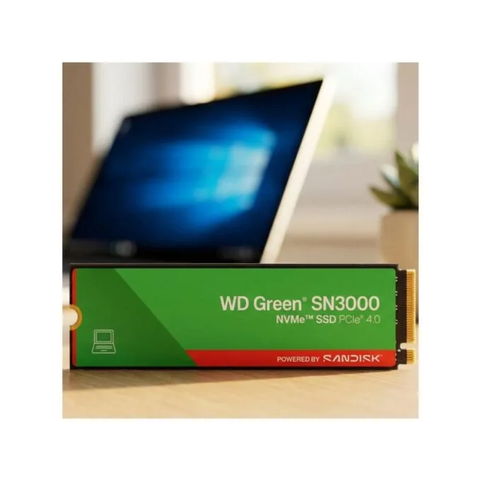 Western Digital WD Green SN3000 2TB M.2 2280 NVMe SSD - PCIe 4.0 x4, 5000 MB/s, QLC 3D NAND - WDS200T4G0E — image 2