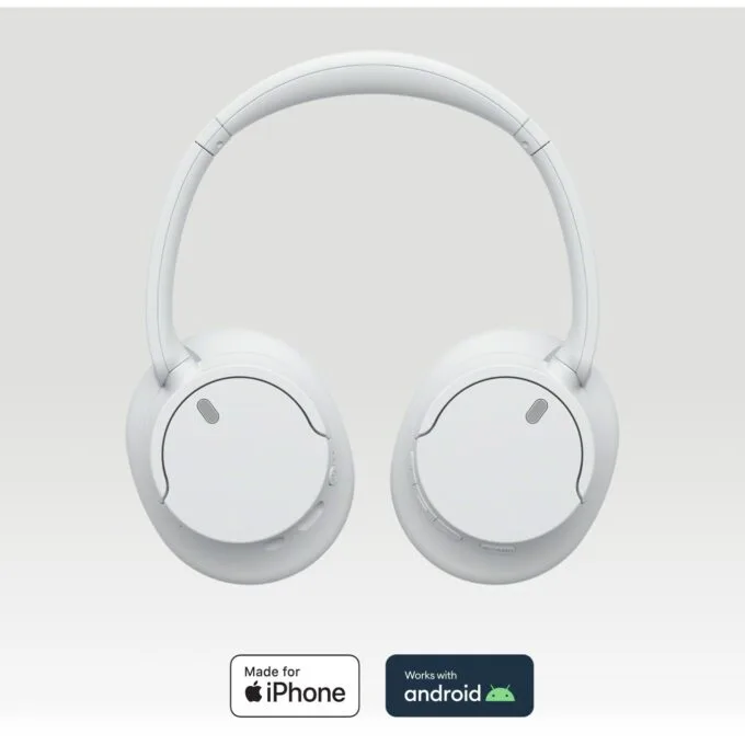 WH-CH720N Headphones - WH-CH720N - White, On-Ear, Wireless, ANC, Extra-Bass — image 2
