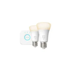 White Starter-Kit E27, LED-Lampe