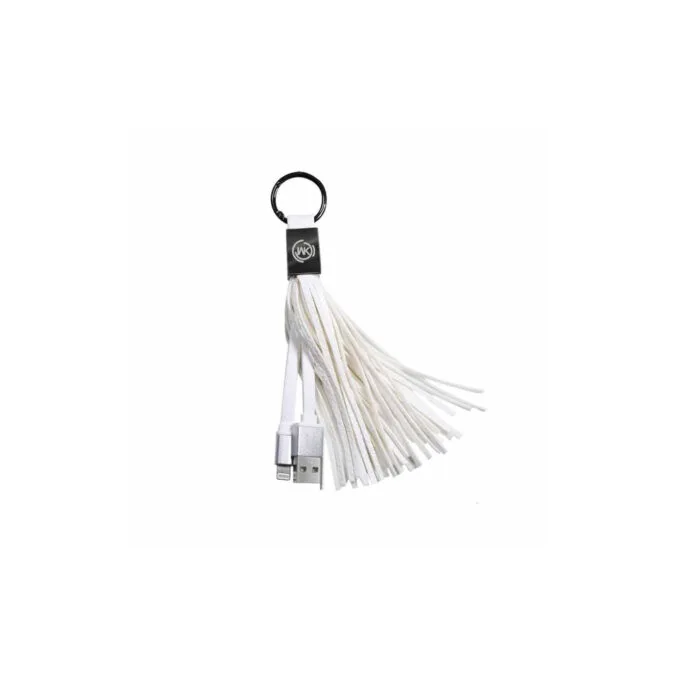 WK WDC-011 Micro White Tassel Ring Charging Cable — image 1