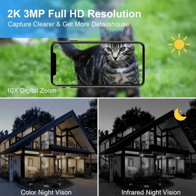 WOOX Outdoor Battery Camera 3MP PTZ with Solar Panel - R3569 - Outdoor Battery Camera 3MP PTZ with Solar Panel — image 4