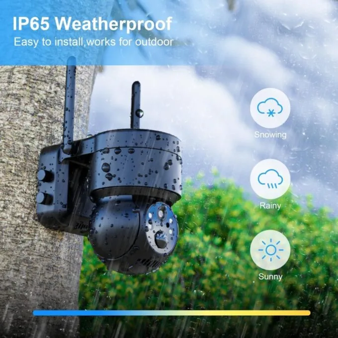 WOOX Outdoor Battery Camera 3MP PTZ with Solar Panel - R3569 - Outdoor Battery Camera 3MP PTZ with Solar Panel — image 7