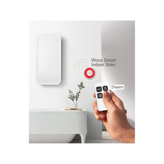 WOOX - Wi-Fi Zigbee Smart Alarm Keyfob - R7054 - Wi-Fi Zigbee Smart Alarm Keyfob — image 1