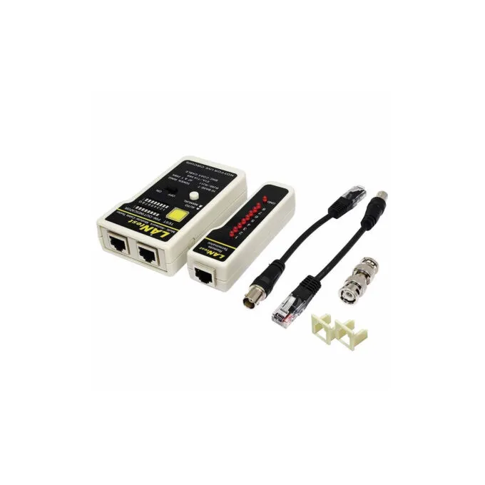 WZ0015 TESTER FOR RJ45, RJ11 and BNC CABLES, WITH REMOTE UNIT LOGILINK — image 1