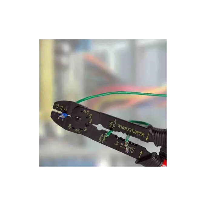 WZ0078 CRIMPING PLIERS FOR INSULATED TERMINALS, WITH CRIMP ASSORTMENT, LOGILINK — image 2