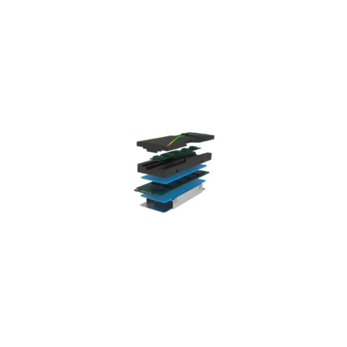 Xilence Cooler XC401 - M2SSD.B.ARGB - Black ARGB M.2 (2280) SSD Cooler with Thermal Pads — image 4