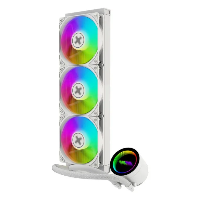 Xilence LiQuRizer LQ360G.W.ARGB - XC998 - 360mm AIO Liquid CPU Cooler, ARGB, White — image 2