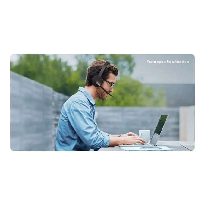 Yealink BH70 Wireless Bluetooth Headset 3-Mic NC BT Dongle Dual Teams — image 7