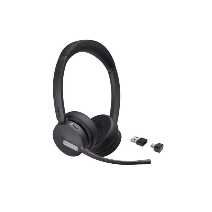 Yealink BH70 Wireless Bluetooth Headset 3-Mic NC BT Dongle & Stand - Dual Teams — image 2