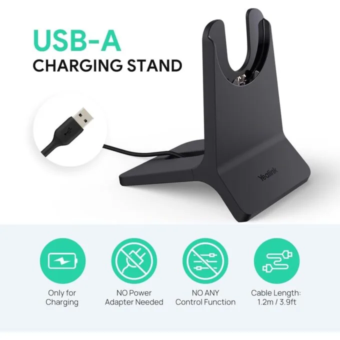Yealink Headset Charging Stand - BHC70 - for BH70 WH64 with USB Connection — image 2