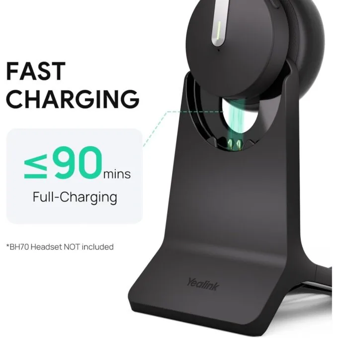 Yealink Headset Charging Stand - BHC70 - for BH70 WH64 with USB Connection — image 3