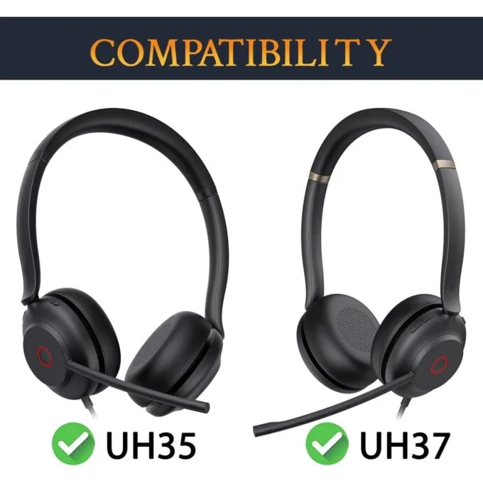 Yealink Headset Leather Ear Cushion - UH35 UH37 - for UH35 UH37 — image 2