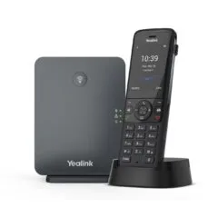 Yealink IP Phone Cordless DECT Base & W78H Handset - W78P - Bluetooth & Elegant Design