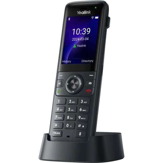 Yealink IP Phone Cordless Wi-Fi 6 Handset Roaming Dual Band with Bluetooth AX83H — image 1