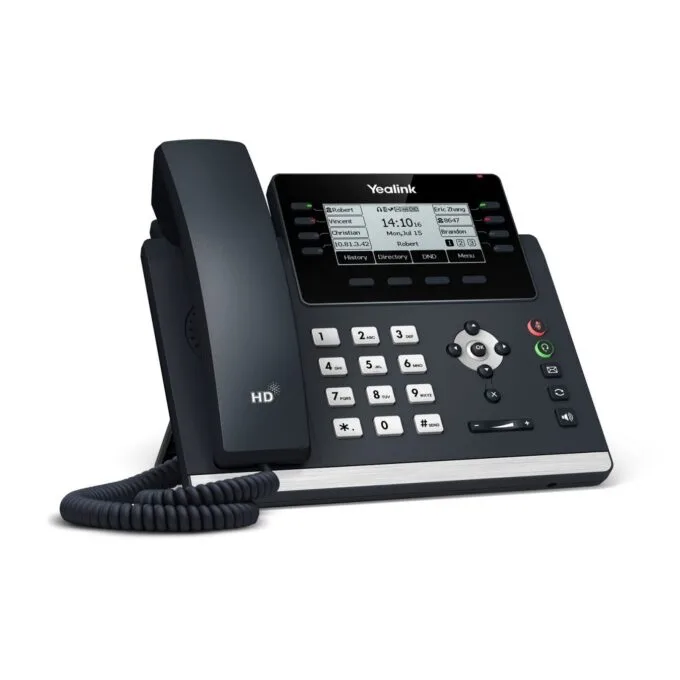 Yealink IP Phone Desktop PoE 3.7'' Gigabit, USB & Expansion - T43U - Desktop PoE 3.7'' — image 3
