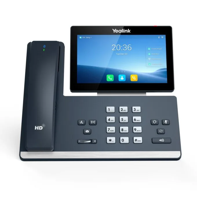 Yealink IP Phone Desktop PoE 7'' Gigabit Android - T58W Pro - Color TouchScreen, Cordless Handset, Expansion, BT & Wi-Fi — image 1