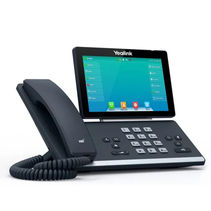 Yealink IP Phone Desktop PoE 7'' Gigabit, Color Touch Screen, USB, Expansion, Bluetooth & Wi-Fi T57W — image 3