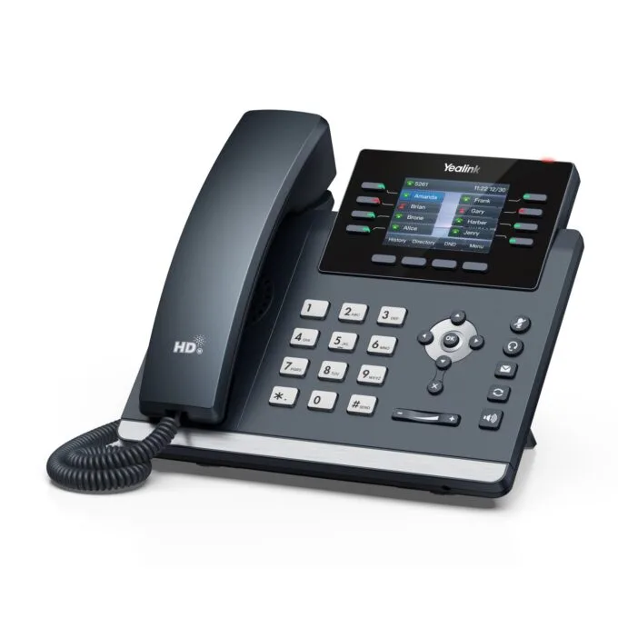 Yealink IP Phone - T44W - Desktop PoE 2.8'' Gigabit, USB, Expansion, Color Screen, Bluetooth & Wi-Fi — image 2