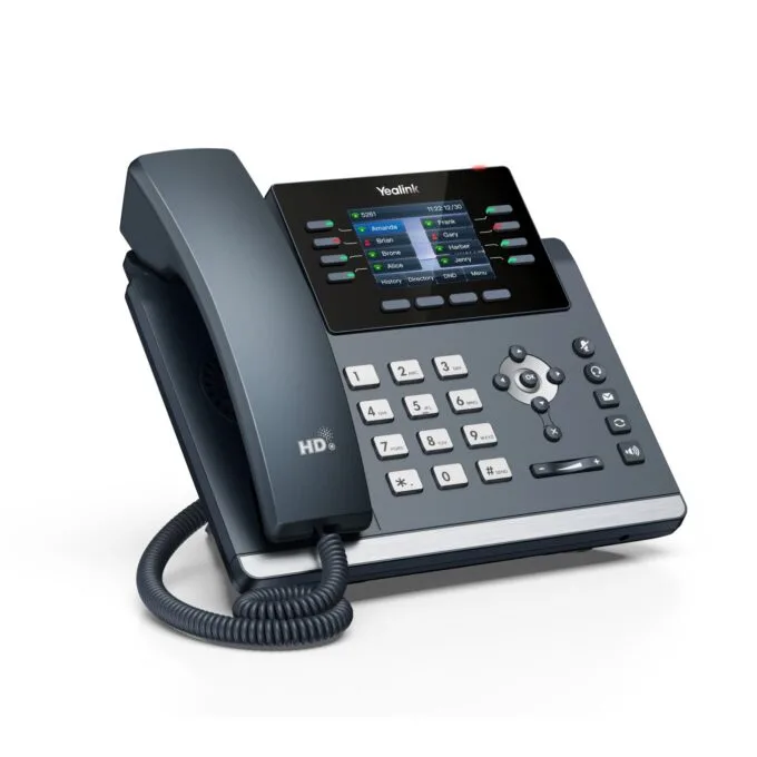 Yealink IP Phone - T44W - Desktop PoE 2.8'' Gigabit, USB, Expansion, Color Screen, Bluetooth & Wi-Fi — image 3