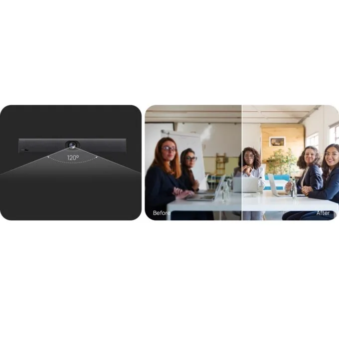 Yealink Video Conferencing Bar USB - UVC40E2 - 4K Camera, 8 Microphones, Speaker & Autofocus Speaker Tracking — image 5