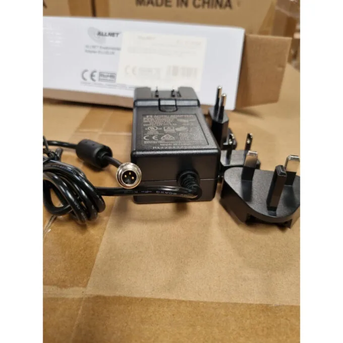 Z ALLNET Ersatznetzteil 12V 5A EU Type schwarz mit Adapter EU.US.UK HTT mit Binder 711 M9 — image 1