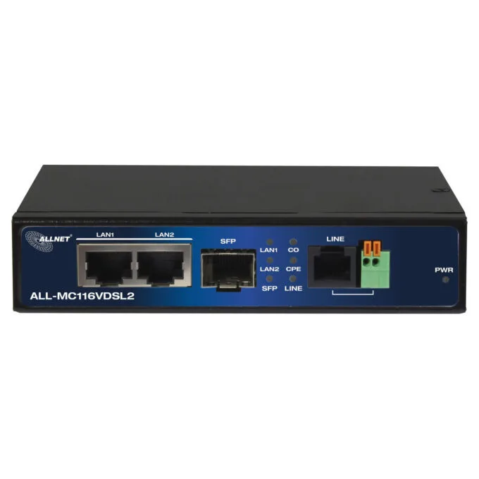 Z ALLNET Punkt-zu-Punkt Modem VDSL2 via 2-Draht unmanaged ALL-MC116V2 Max. 3km mit max. 160Mbit s — image 3