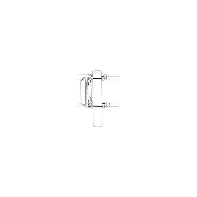 Z ALLNET Switch unmanaged outdoor 3 Port Gigabit 100W zbh. Mast-Montage Pole-Mount Kit — image 2