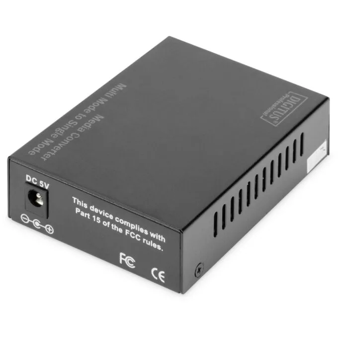 Z DIGITUS Professional Media Converter - DN-82133 - 2x SFP MM/SM, 1000Base-X in, 100/1000Base-X out, 5V, Black — image 3