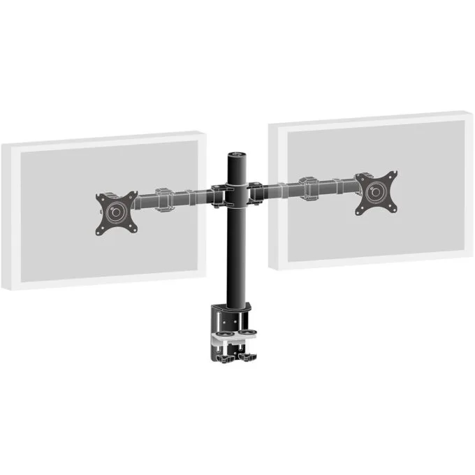Z Iiyama DS1002C-B1 Dual Monitor Desk Clamp Arm - DS1002C-B1 - VESA 75x75 & 100x100 — image 2