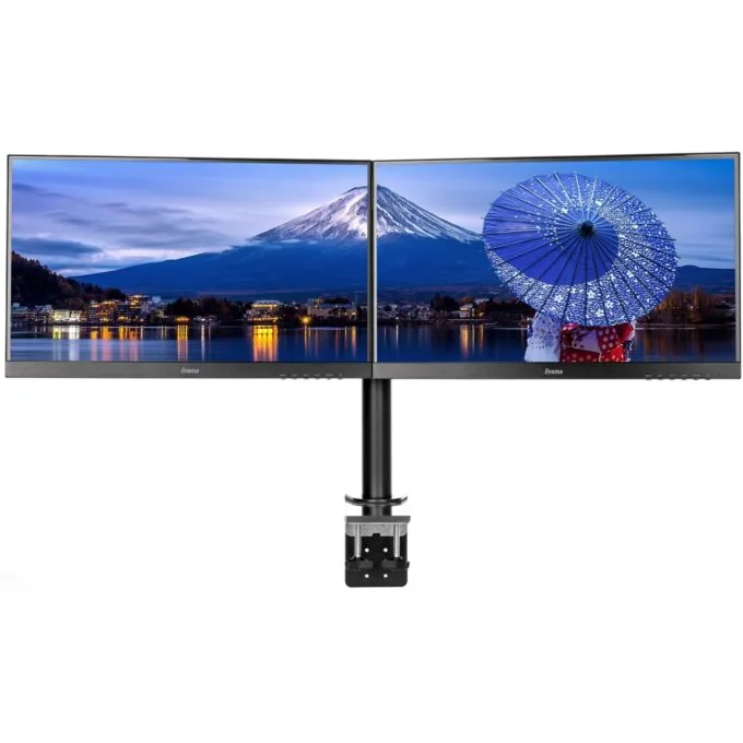 Z Iiyama DS1002C-B1 Dual Monitor Desk Clamp Arm - DS1002C-B1 - VESA 75x75 & 100x100 — image 3