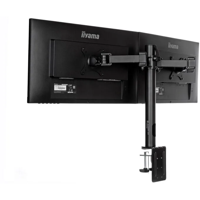 Z Iiyama DS1002C-B1 Dual Monitor Desk Clamp Arm - DS1002C-B1 - VESA 75x75 & 100x100 — image 7