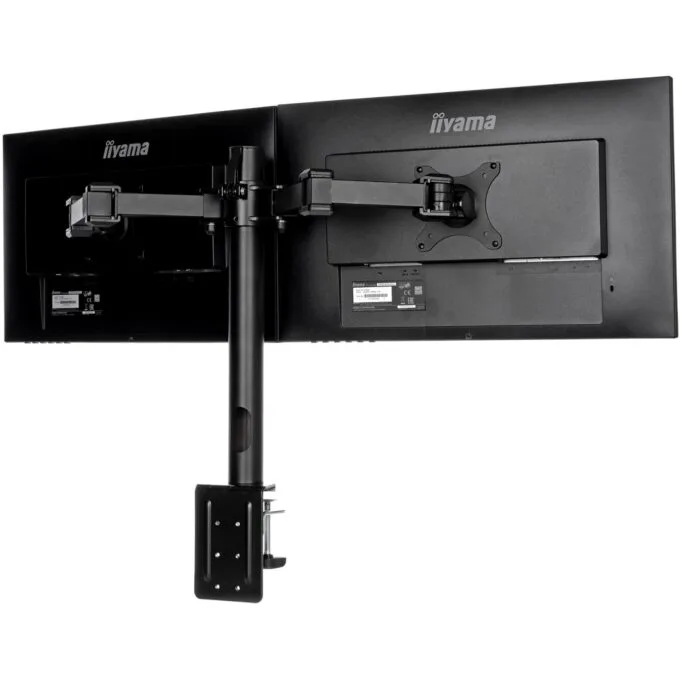 Z Iiyama DS1002C-B1 Dual Monitor Desk Clamp Arm - DS1002C-B1 - VESA 75x75 & 100x100 — image 8