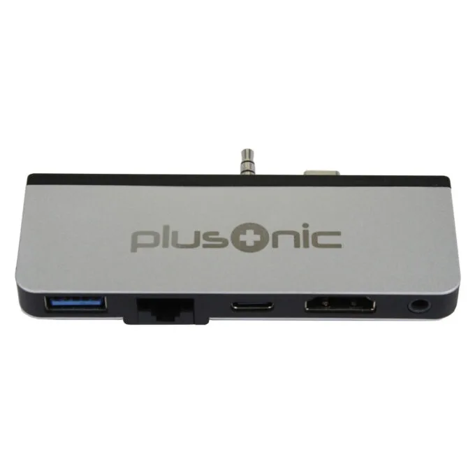 Z Plusonic Docking Adapter Hub für Microsoft Surface Go. 5in1: USB 3.0 RJ45 Gigabit-Ethernet Type-C HDMI AUX — image 1