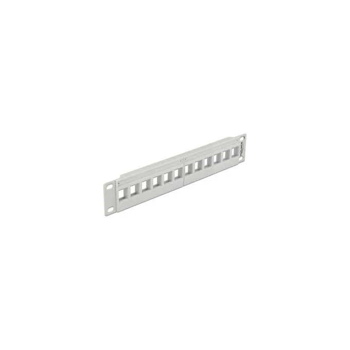 10? Keystone Patchpanel 12 Port grau — image 1