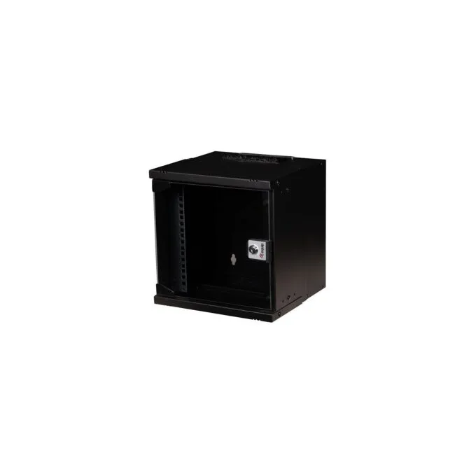 10' Wandgehäuse Glastür ECO 300x300mm 6U schwarz — image 1