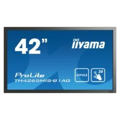 106,7cm 42'' (1920x1080) iiyama ProLiteTH4265MIS-B1AG 6,5ms 16:9 VGA HDMI Speaker VESA TOUCHSCREEN FULL HD BLACK