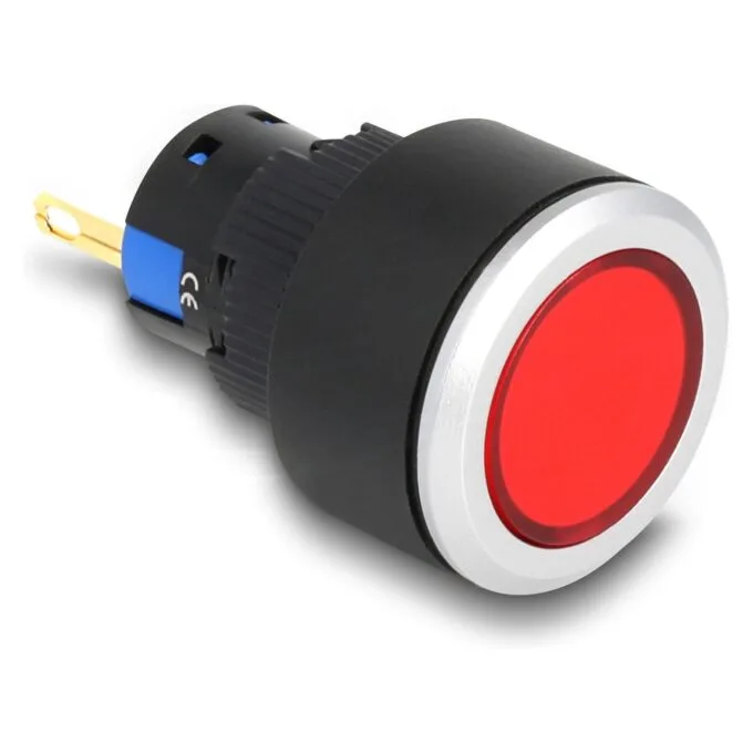 16 mm Kunststoff Signallampe rot Lötversion — image 1