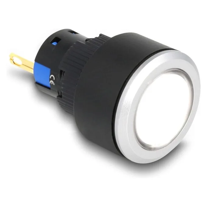 16 mm Kunststoff Signallampe weiß Lötversion — image 1