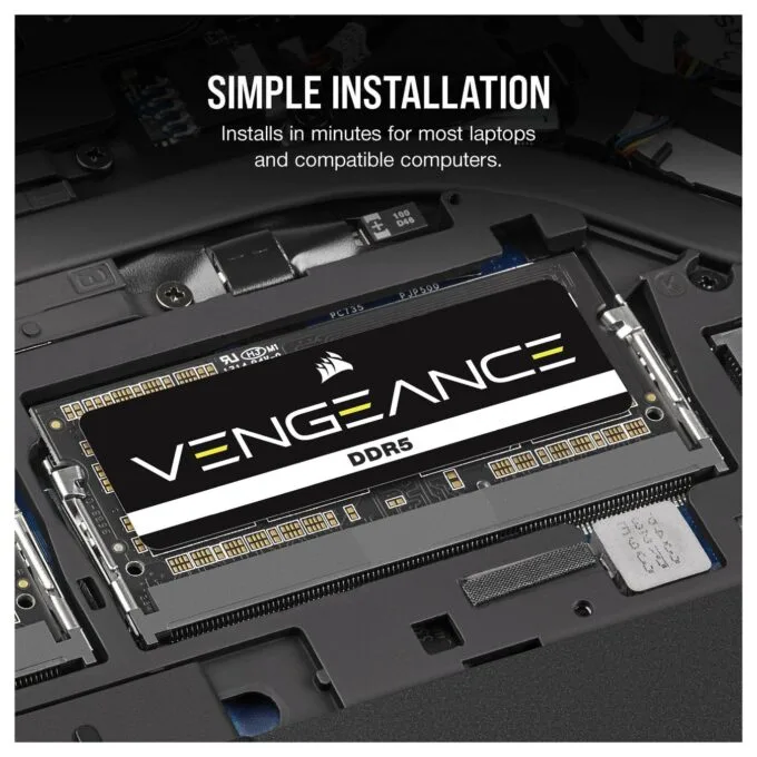 16GB PC SO 5200 CL44 CORSAIR VENGEANCE Black retail — image 8