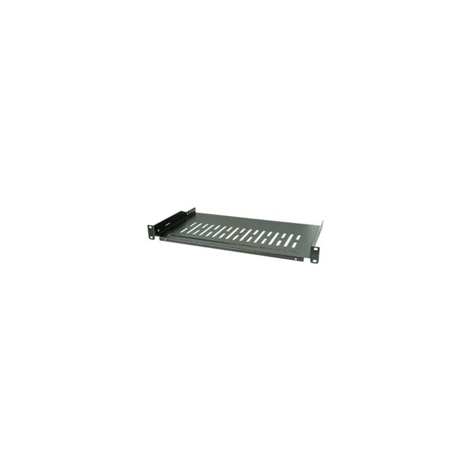 19' 1HE Fachboden,tiefenverst.,T250 mm,max. 10 kg,sw — image 1