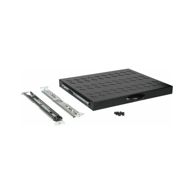 19' Fachboden aus. für Serverschränke 60cm 1U schwarz — image 2
