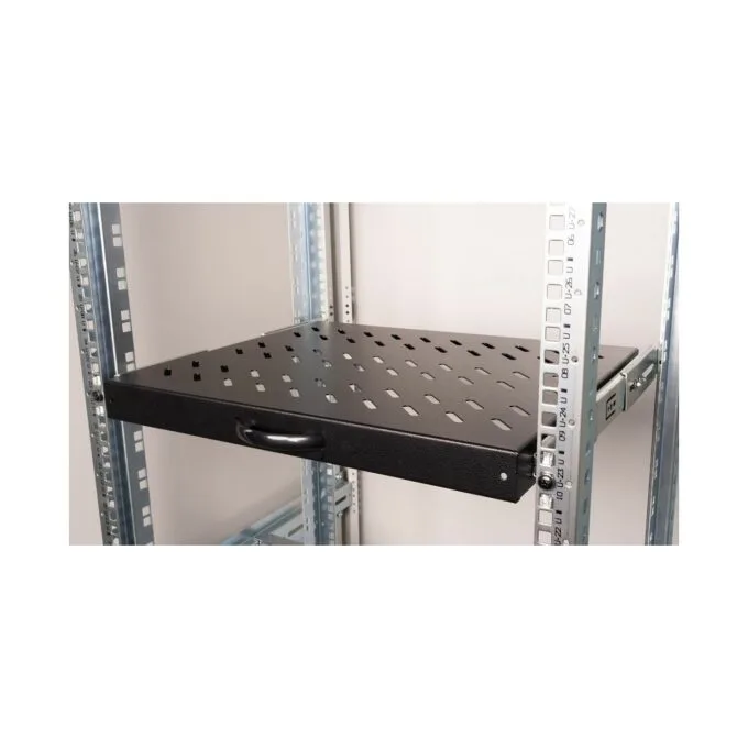 19' Fachboden aus. für Serverschränke 60cm 1U schwarz — image 3