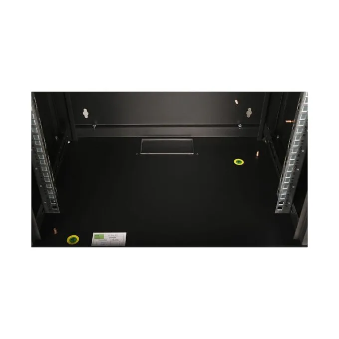 19' Netzwerkschrank Glastür PM 600x450mm 12HE schwarz — image 4