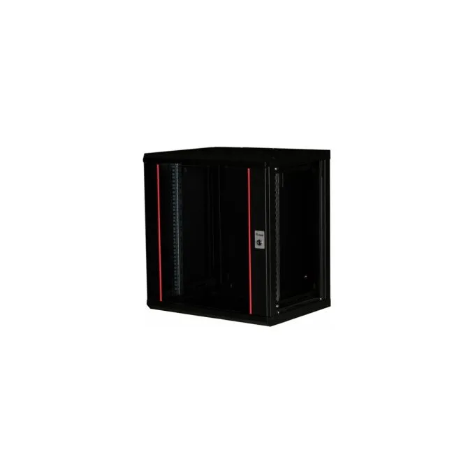 19' Netzwerkschrank Glastür PM 600x450mm 12HE schwarz — image 7