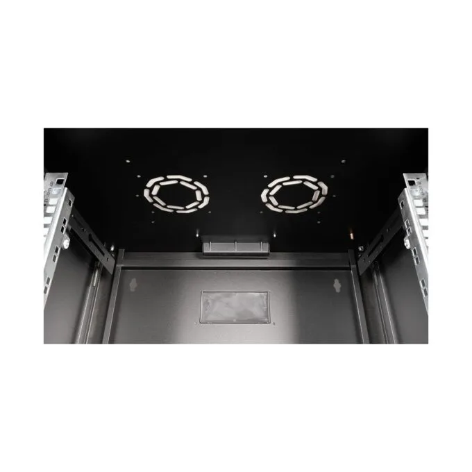 19' Netzwerkschrank Glastür PM 600x450mm 7HE schwarz — image 5