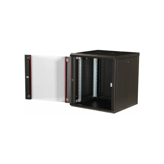 19' Netzwerkschrank Glastür PM 600x600mm 12HE schwarz — image 3