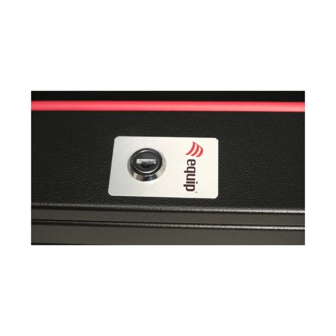 19' Netzwerkschrank Glastür PM 600x600mm 12HE schwarz — image 4