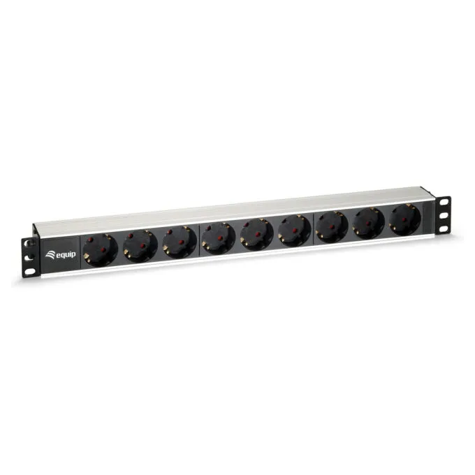 19' Steckdosenleist 1HE 9x equip — image 1